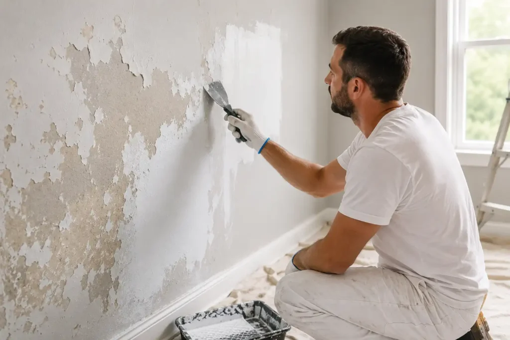 Interior Painting Contractor Solves Peeling Paint